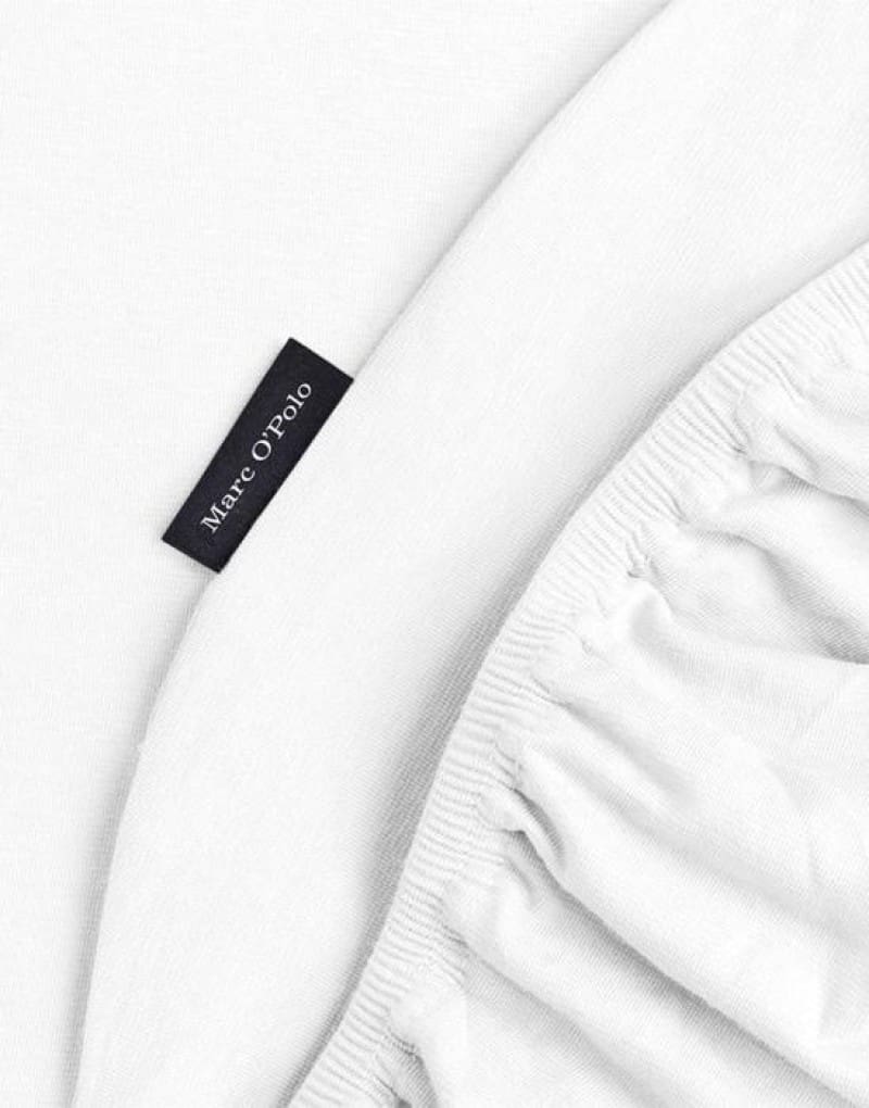 Marc O&apos;Polo Premium Organic Jersey Fitted sheet White