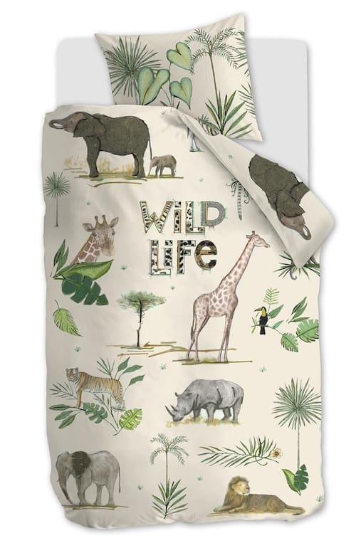 Beddinghouse x Hanneke de Jager Dekbedovertrek Wild Life Sand